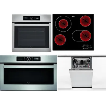 Set domácích spotřebičů WHIRLPOOL ABSOLUTE AKZ9 6230 IX + WHIRLPOOL AKT 8190/BA + WHIRLPOOL ABSOLUTE AMW 730 IX + WHIRLPOOL WSIO 3O34 PFE X