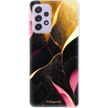 Pouzdro na mobilní telefon Odolné silikonové pouzdro iSaprio - Gold Pink Marble - Samsung Galaxy A52/A52 5G