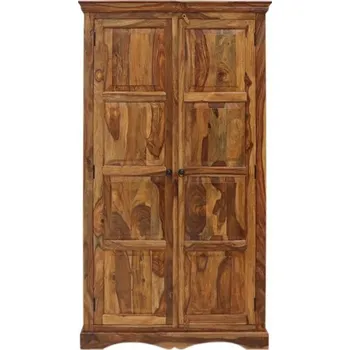 Šatní skříň Indický nábytek - Skříň Jali 110x200x60 z indického masivu palisandr Super natural