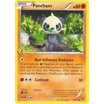 Sběratelská karetní hra Pancham 059/111 - Furious Fists Typ karty: Reverse Holo