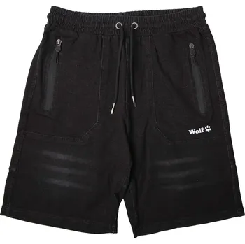 Chlapecké kraťasy Chlapecké riflové kraťasy - Wolf T2334, černá Barva: Černá, Velikost: 140