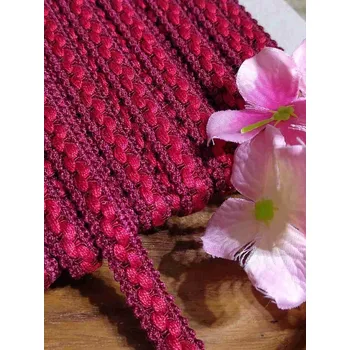 Krajka Prýmek šíře 12 mm bordo