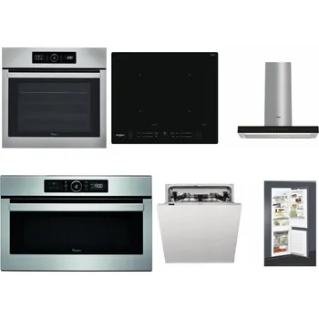 Set domácích spotřebičů WHIRLPOOL ABSOLUTE AKZ9 6230 IX + WHIRLPOOL WL S7260 NE + WHIRLPOOL WHBS 62F LT K + WHIRLPOOL ABSOLUTE AMW 730 IX + WHIRLPOOL WIC 3C33 PFE + WHIRLPOOL ART 65031