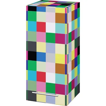 Koupelnový nábytek Dřevojas Horní skříňka SYD 35 - IND Individual / Úchytka T02 / IND Individual / Levé