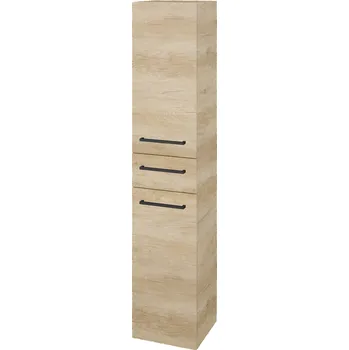 Koupelnový nábytek Dřevojas Vysoká skříň DOS SVD2Z 35 - D15 Nebraska / Úchytka T06 / D15 Nebraska / Levé