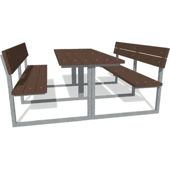 Zahradní sestava Zahradní set Duo zahrádka 1700 mm s prkny z recyklovaného plastu + doprava zdarma