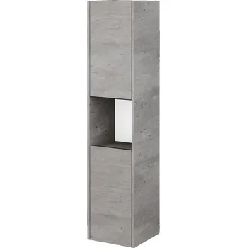 Koupelnový nábytek Dřevojas Vysoká skříň BONO SVD2O 35 - D01 Beton / Úchytka T33 / D01 Beton / Levé