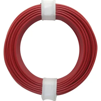 Modelová železnice Kabel červený 0,14mm 10m - Donau 118-0SB
