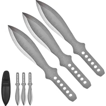 Bojový nůž CHZ Střední vrhací nože "HEAVY OSA SILVER" - 3 ks