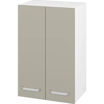 Koupelnový nábytek Dřevojas Horní skříňka SYD2 50 - N01 Bílá lesk / Úchytka T01 / L04 Béžová vysoký lesk