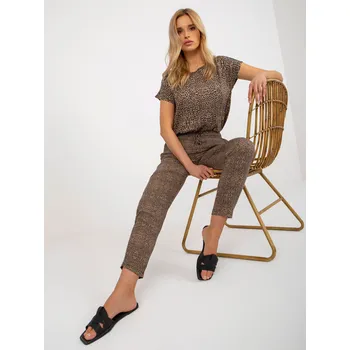 Dámské kalhoty Kalhoty D73770M61869I hnědé XS