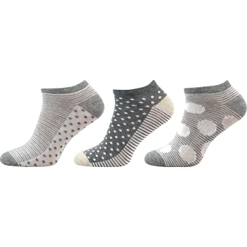 Dámské ponožky Dámské kotníkové ponožky NOVIA | multipack 3páry KM04 Velikost: 23-25 ( 36-38 )