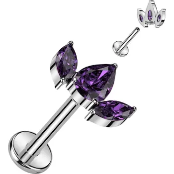 Piercing Šperky4U Piercing do brady - labreta TITAN - TIT1277-A