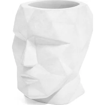 Balvi, Stojánek na tužky Head 26919, cement, v.11,5 cm | bílá