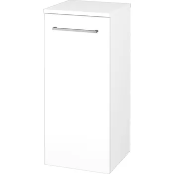 Koupelnový nábytek Dřevojas Nízká skříňka DOS SND 35 - M01 Bílá mat / Úchytka T04 / M01 Bílá mat / Pravé