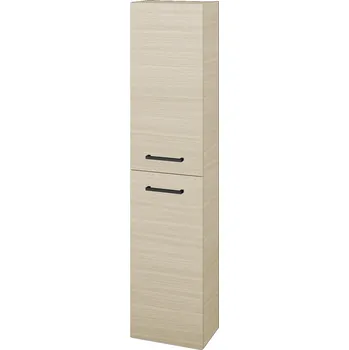 Koupelnový nábytek Dřevojas Vysoká skříň DOOR SV1D2 35 - D04 Dub / Úchytka T06 / D04 Dub / Levé