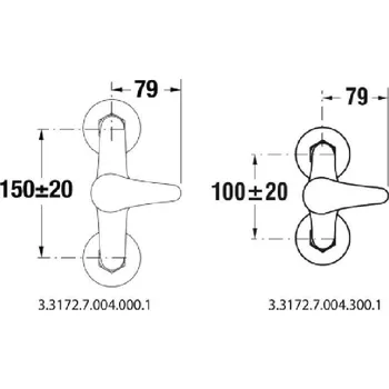 JIKA DINO sprchová 150, čelní, bez příslušenství 3.3172.7.004.000.1 H3317270040001