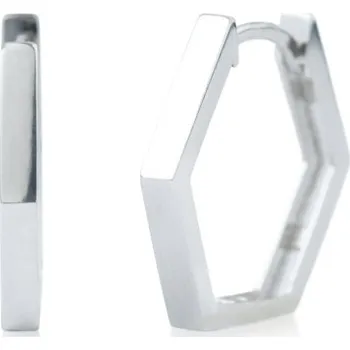Náušnice Luxur, Originální náušnice Hexo z bílého zlata, 1682360-0-0-0