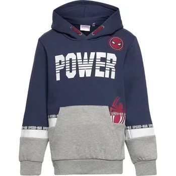 Chlapecká mikina Spider-Man Mikina s kapucí - tm.šedá/šedá Velikost: 116