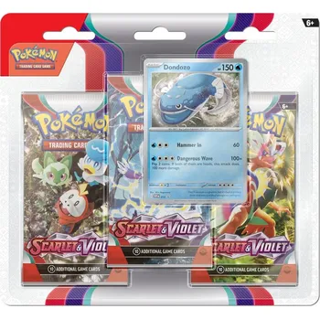 Desková hra Pokémon Pokémon TCG: SV01 - Scarlet and Violet 3-Pack Blister Dondozo