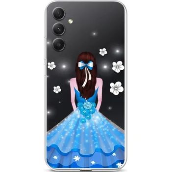 Pouzdro na mobilní telefon Kryt Samsung A34 Blue Princess (obal neboli pouzdro na Samsung A34)