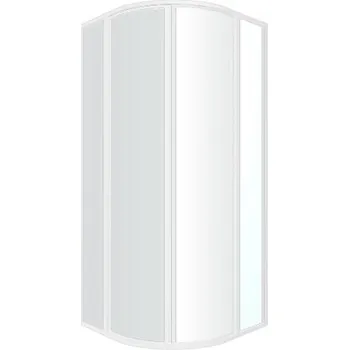 Ravak Supernova čtvrtkruhový sprchový kout SKCP4, 87,5-89,5x87,5-89,5x195 cm, bílá, dekor pearl (3117O10211)