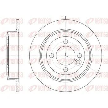 Brzdový kotouč Brzdový kotouč REMSA 6629.00