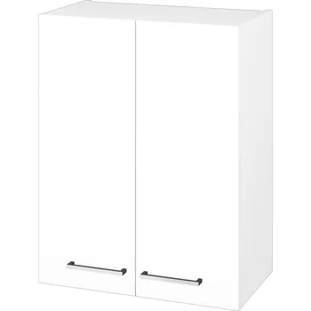 Koupelnový nábytek Dřevojas Horní skříňka DOS SYD2 60 - N01 Bílá lesk / Úchytka T04 / M01 Bílá mat