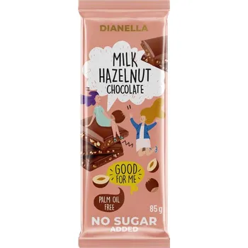 Čokoláda Sugar free čok. mléčná s oříšky 85g