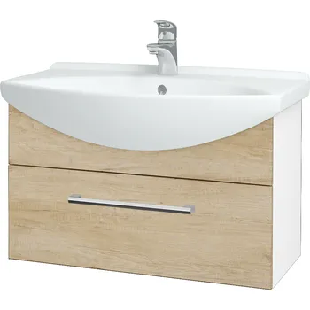 Koupelnový nábytek Dřevojas Koupelnová skříňka TAKE IT SZZ 75 - N01 Bílá lesk / Úchytka T03 / D15 Nebraska