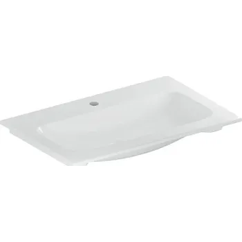 Umyvadlo Geberit iCon nábytkové umyvadlo 75x48 cm, s otvorem pro baterii, bez přepadu, bílá (501.844.00.1)