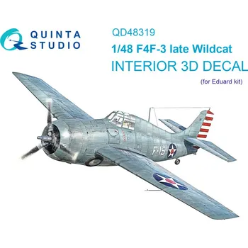 Plastikový model 1/48 F4F-3 late 3D-Printed&col. Interior (EDU)
