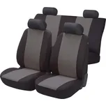 Autopotahy sedadel na celé vozidlo s bočními airbagy v sedadlech - Walser Flash sada 9 dílů - antracit / černé