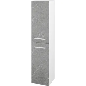 Koupelnový nábytek Dřevojas Vysoká skříň DOS SVD2 35 - N01 Bílá lesk / Úchytka T01 / D20 Galaxy / Pravé