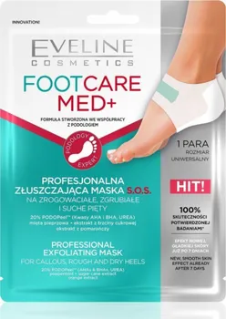 Kosmetika na nohy Eveline Cosmetics Foot Care Med Plus exfoliační maska na paty 2 ks