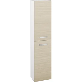 Koupelnový nábytek Dřevojas Vysoká skříň DOOR SV1D2 35 - N01 Bílá lesk / Úchytka T01 / D04 Dub / Pravé