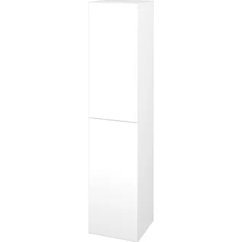 Koupelnový nábytek Dřevojas Vysoká skříň DOS SVD2 35 - M01 Bílá mat / Bez úchytky T31 / M01 Bílá mat / Levé