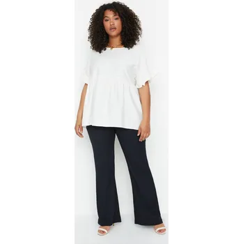 Dámské kalhoty dámské kalhoty, Barva Černá, Velikost XXXXL58, Materiál 96% Viskoza 4% Lycra