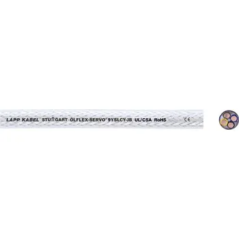 RC vybavení LAPP ÖLFLEX® 9YSLCY-JB 37000/1 servo kabel 4 G 1.5 mm², metrové zboží, transparentní