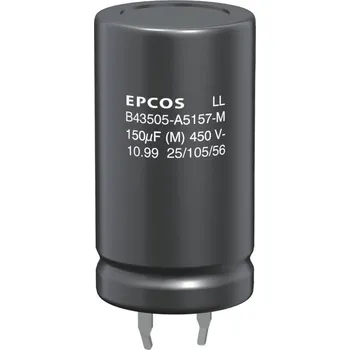 Kondenzátor TDK B43504-A9107-M elektrolytický kondenzátor Snap In 10 mm 100 µF 20 % (Ø x v) 22 mm x 35 mm 1 ks