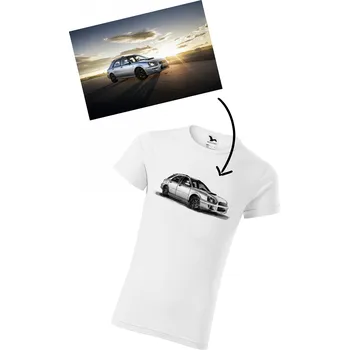 Dámské tričko Tvoje auto na triku Velikost?: 2XL, Barva: Žlutá, Pohlaví: Dámské