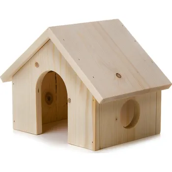 JK ANIMALS, dřevěný domek z masivu pro morčata, 21,5×14,5×16 cm