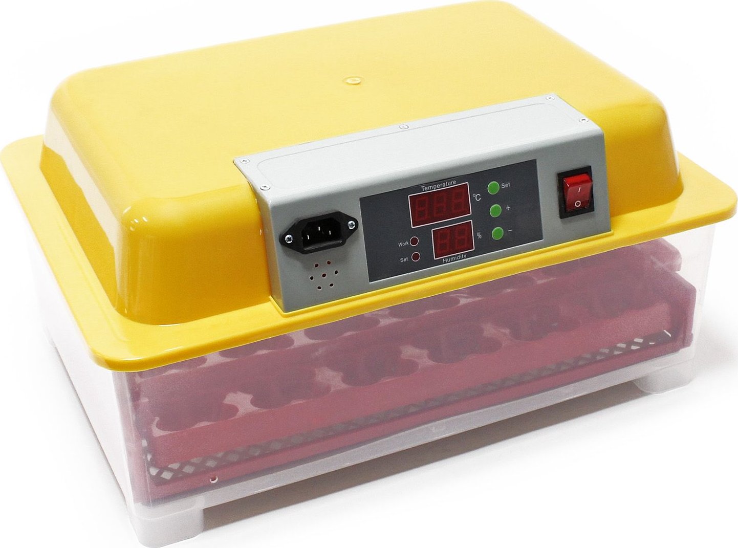 Automatická digitální líheň na vejce 24 vajec| žlutý