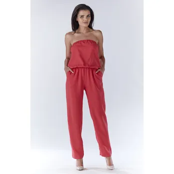 Dámský overall Overal bez rukávů A182 Barva: Fuchsiová, Velikost: M