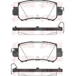 Sada brzdových destiček, kotoučová brzda REMSA 1507.00