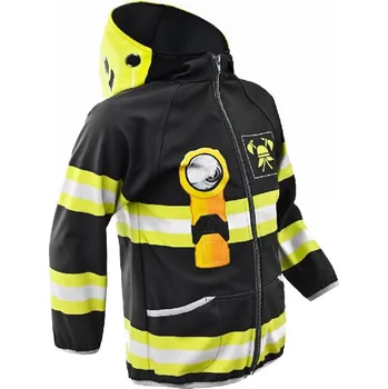 Dětská softshellová bunda – Hasič (Velikost bundy: 146)