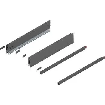 Nábytkové kování BLUM MERIVOBOX sada E - reling, BLUMOTION S, 40kg, délka 500, orion šedá