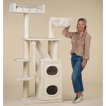 Rhr XXL Kočičí škrabadlo Penthouse - béžová