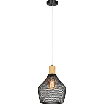 Stojací lampa Visící lampa, černá/přírodní, KOLEN