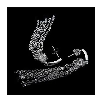 Náušnice Stříbrné náušnice na puzetu